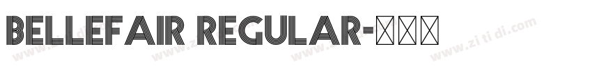 Bellefair Regular字体转换